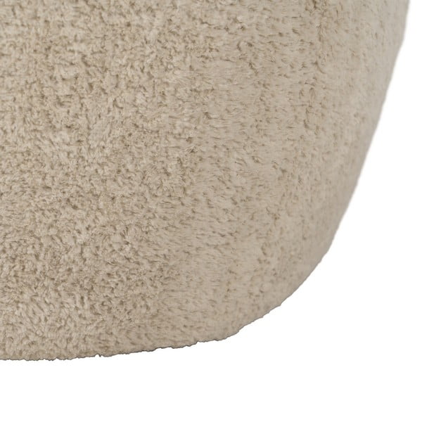 Bež tabure od bouclé tkanine – Ixia-image-3