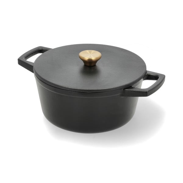 Lonac od lijevanog željeza s poklopcem prikladni za indukcijsko kuhalo 3,6 l – Holm