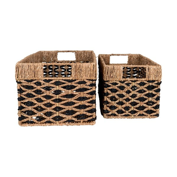 Košare u setu 2 kom od morske trave 25x40x21 cm Salar – House Nordic-image-3