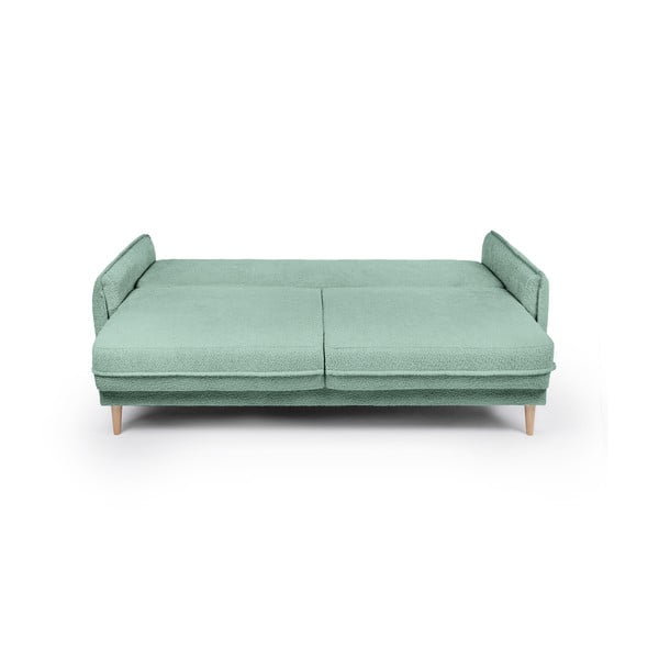 Zelena sklopiva sofa od bouclé tkanine 215 cm Patti – Bonami Selection-image-4