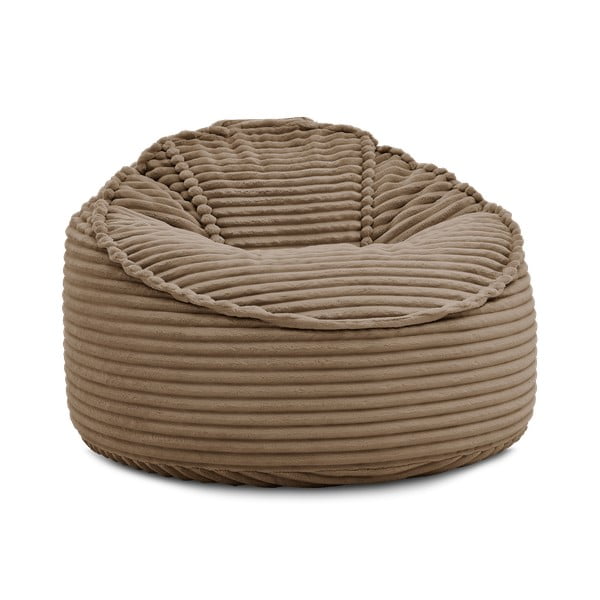 Smeđa vreća za sjedenje od samta Socrate – Bobochic Paris-image-3