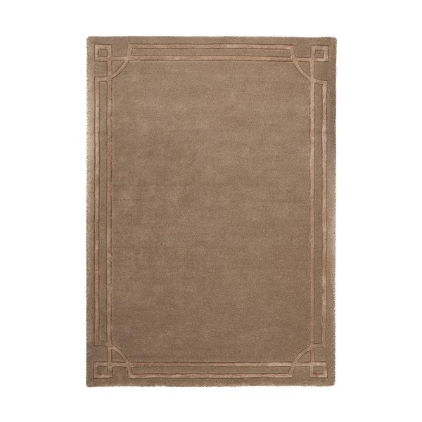 Smeđi ručno rađen vunen tepih 120x170 cm Gatsby – Flair Rugs