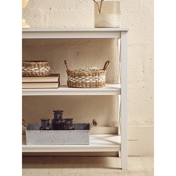 Bijeli regal od masivnog bora 40x81x81 cm Heritage – Premier Housewares-image-1