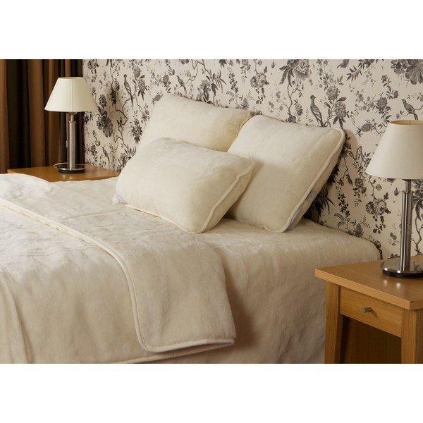 Bež deka od merino vune Royal Dream Quilt, 160 x 200 cm-image-1