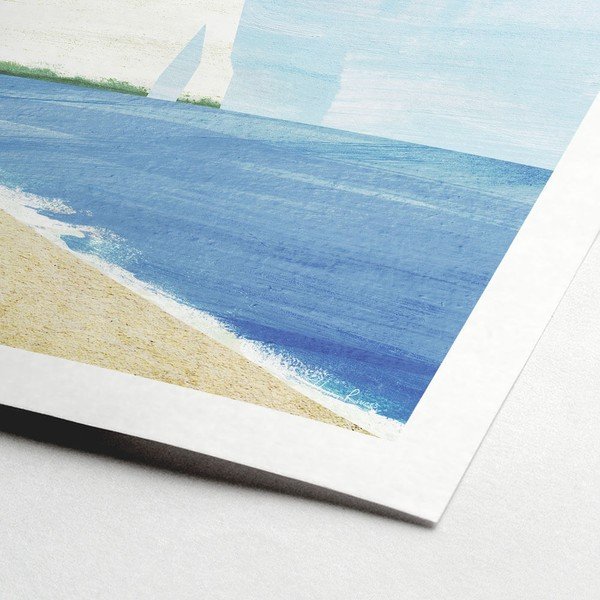 Plakat 30x40 cm Etretat Cliffs - Travelposter-image-1