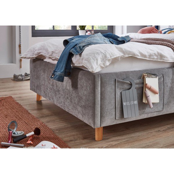 Sivi dječji krevet s prostorom za odlaganje s podnicom 120x200 cm Cosy – Meise Möbel-image-4