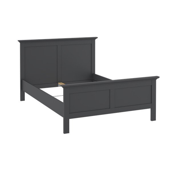 Sivi bračni krevet 140x200 cm Paris – Tvilum