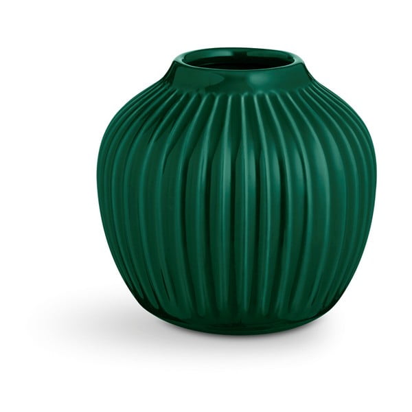 Zelena vaza od kamenine Kähler Design Hammershoi, visina 12,5 cm