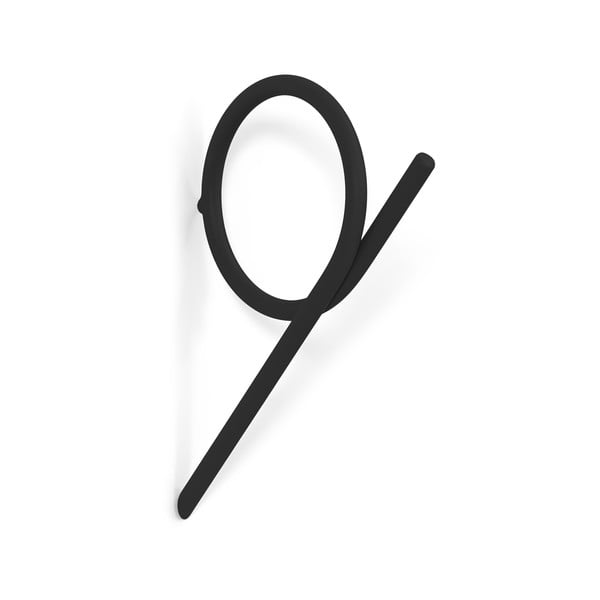 Crna željezna zidna kuka Tuba S – Spinder Design