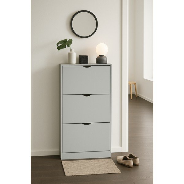 Sivi preklopni ormarić za cipele 60x118x24 cm Stelo – Bonami Essentials-image-1