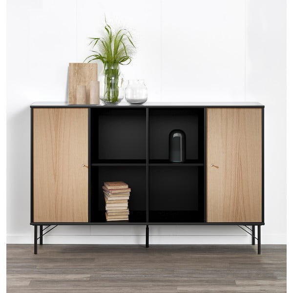 Crni modularni sustav polica 136x69 cm Mistral Kubus - Hammel Furniture-image-4