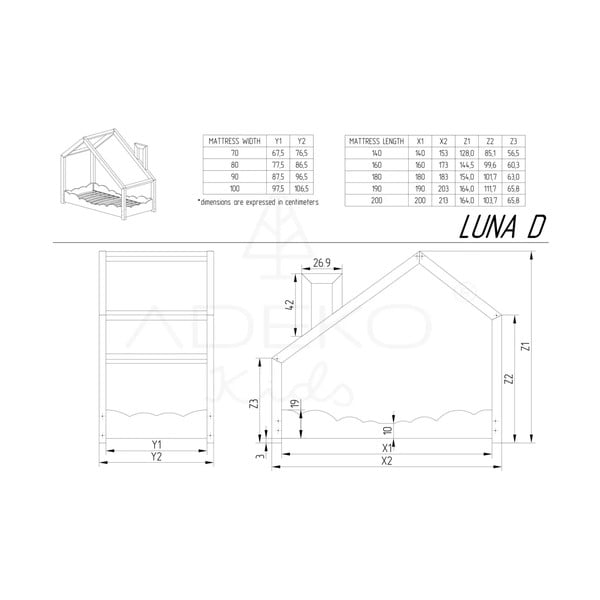 Krevet od borovine Adeko Luna Drom, 90 x 200 cm-image-4