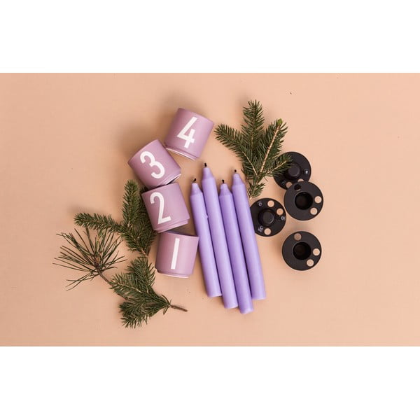 Set od 4 porculanska svijećnjaka Design Letters Mini-image-2