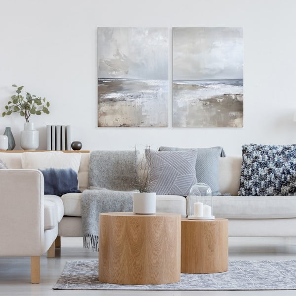 Slike s ručno oslikanim elementima u setu od 2 komada 50x70 cm Breeze – Styler-image-2