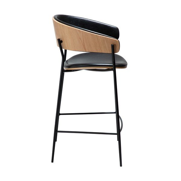 Crna barska stolica (visine sjedala 63,5 cm) Crib – DAN-FORM Denmark-image-2