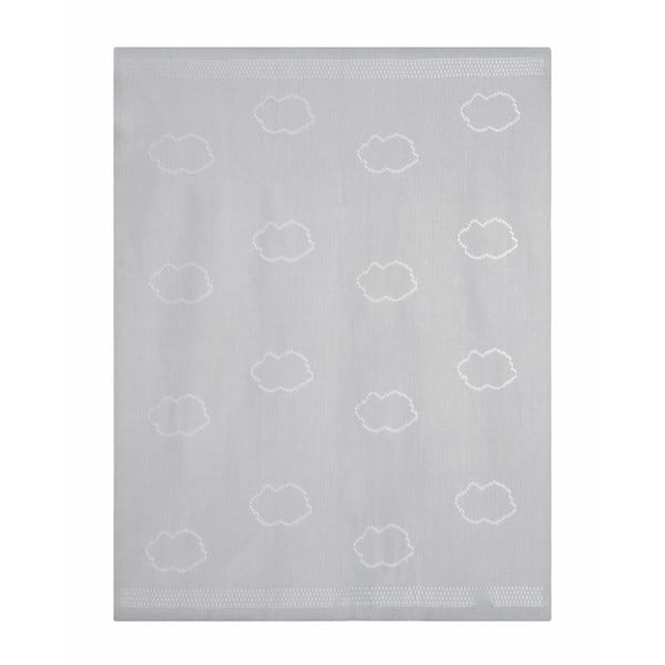 Sivi pamučni Nattiot dječji prekrivač, 75 x 100 cm