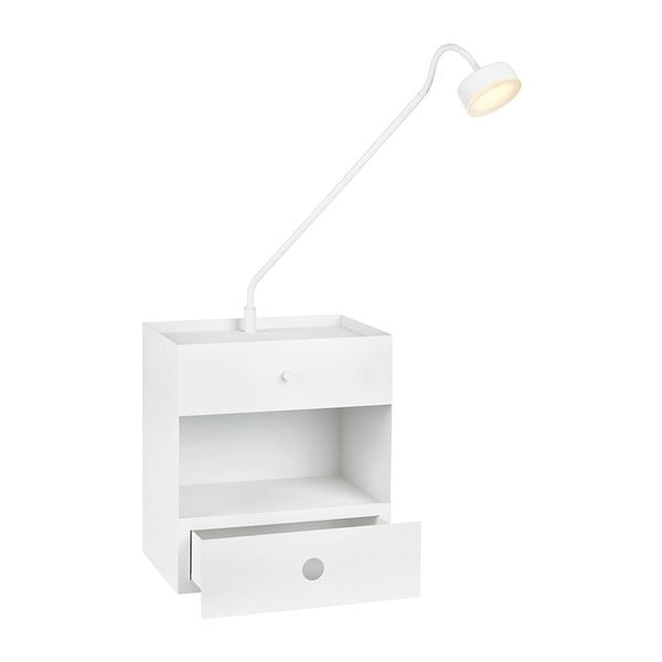 Bijela zidna svjetiljka s noćnim ormarićem Markslöjd Draw