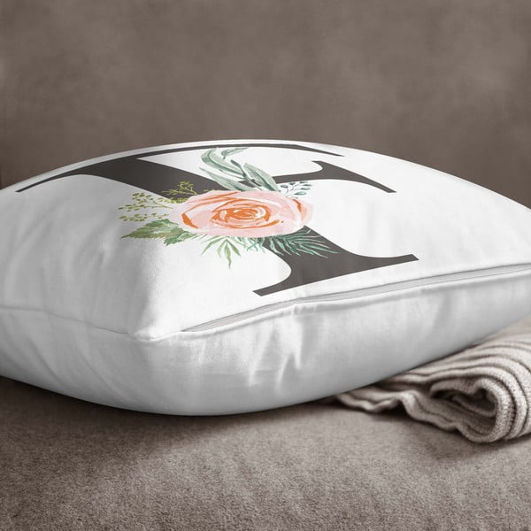 Jastučnica Minimalist Cushion Covers Floral Alphabet F, 45 x 45 cm