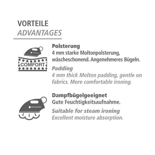 Plava pamučna podloga za glačanje Wenko Ceramic m-image-4