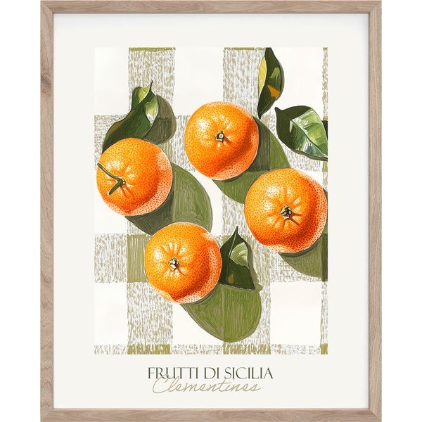 Tiskana slika s okvirom 40x50 cm Mandarines  – Styler