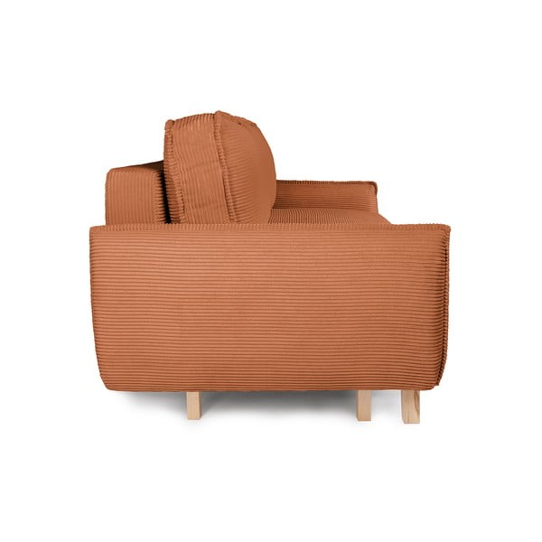 Narančasta sklopiva sofa od samta 218 cm Tori – Bonami Selection-image-2