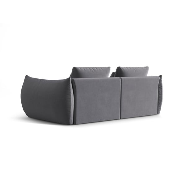 Tamno siva baršunasti sofa 232 cm Bloom – Micadoni -image-3