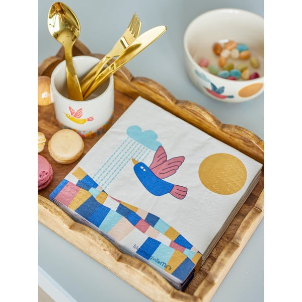 Papirnati ubrusi u setu 20 kom 33x33 cm Colorine – Bloomingville Mini-image-3