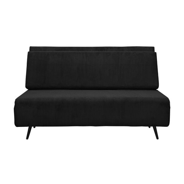 Antracitno siva sklopiva sofa od samta 140 cm Mallory – Støraa