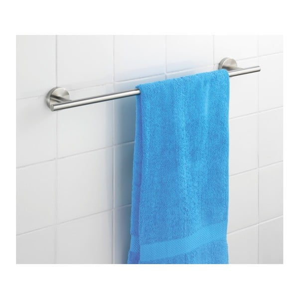 Zidni držač za ručnike od nehrđajućeg čelika u mat srebrnoj boji Bosio – Wenko-image-1