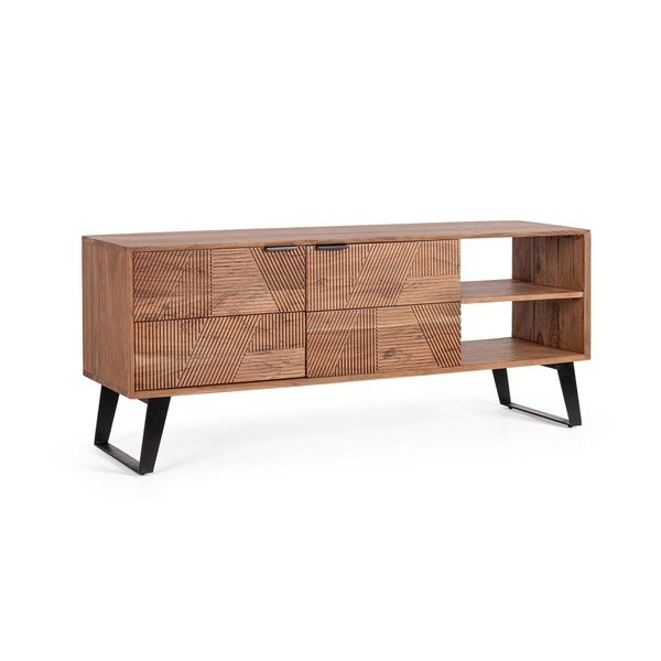 TV komoda od masivnog bagrema u prirodnoj boji 145x60x40 cm Isar – Bizzotto-image-1