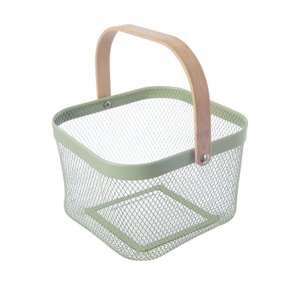 Metalna košara od žice 24,5x24,5x30 cm Greenish – Orion-image-4