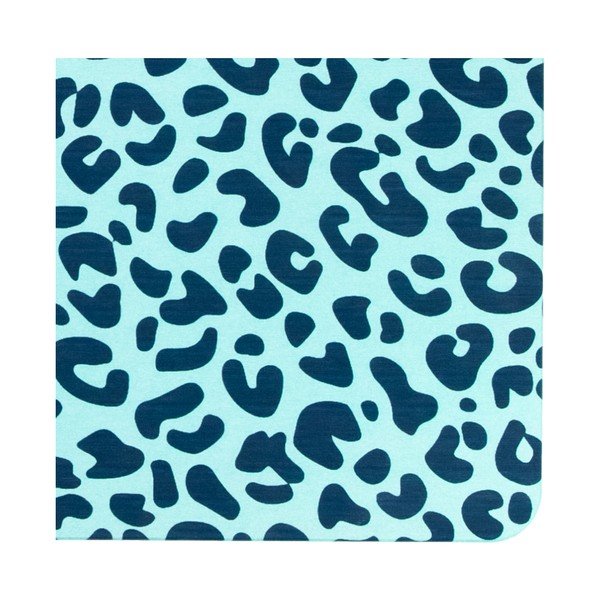 Svijetloplava kupaonska prostirka 39x60 cm Leopard - Artsy Doormats-image-2