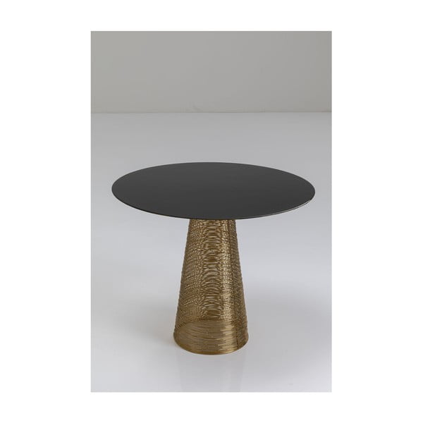 Crni metalni sklopivi stol Kare dizajn charme, ≈ 50 cm