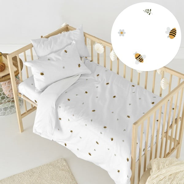 Pamučna dječja posteljina za dječji krevetić 100x120 cm Honey – Happy Friday