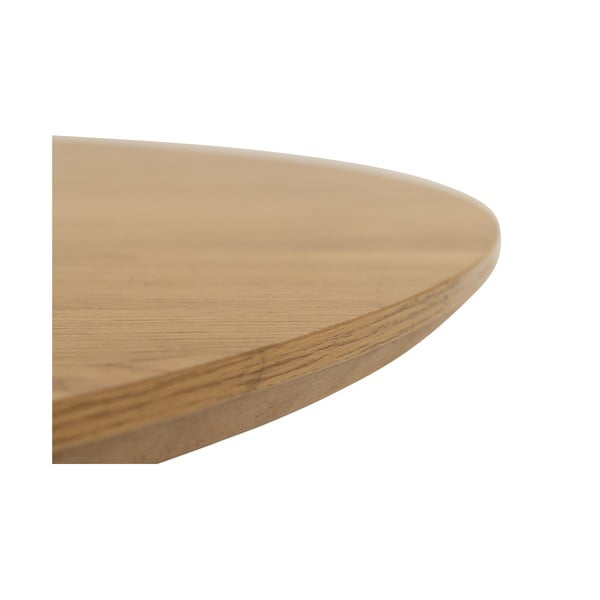 Okrugli stolić s pločom u dekoru hrasta ø 80 cm Yale - Actona-image-3