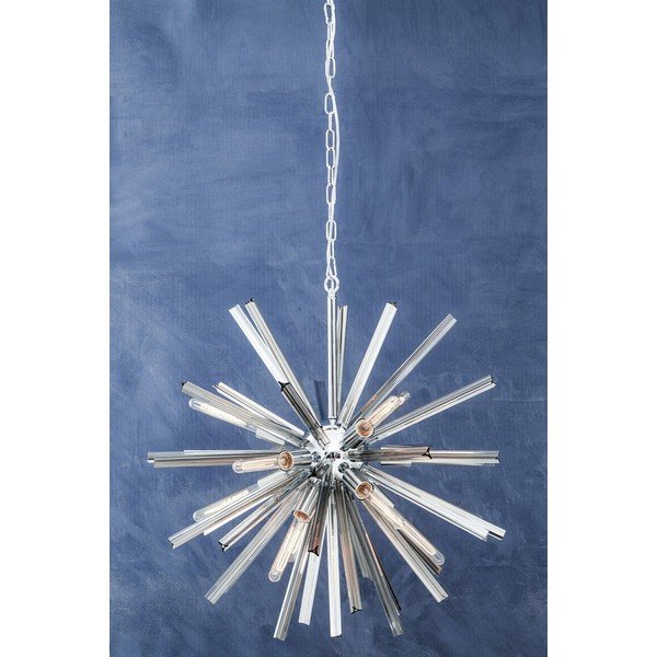 Metalna viseća svjetiljka sa staklenim sjenilom ø 75 cm Karlo – Premier Housewares-image-4