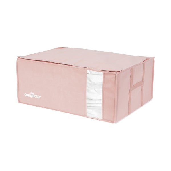 Ružičasta kutija za odlaganje odjeće Compactor XXL Pink Edition 3D Vacuum Bag, 210 l