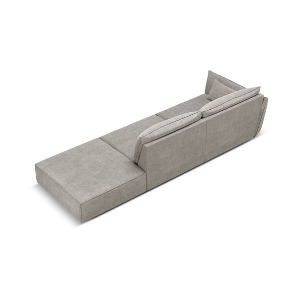 Svijetlo siva ležaljka (s lijevim kutom) Vanda – Mazzini Sofas-image-3