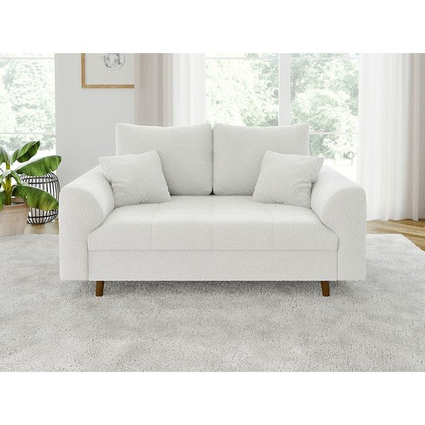 Bijela sofa od bouclé tkanine 150 cm Ariella – Ropez-image-1