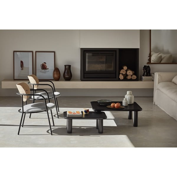 Set od 2 crna pomoćna stolića Teulat Nest-image-3