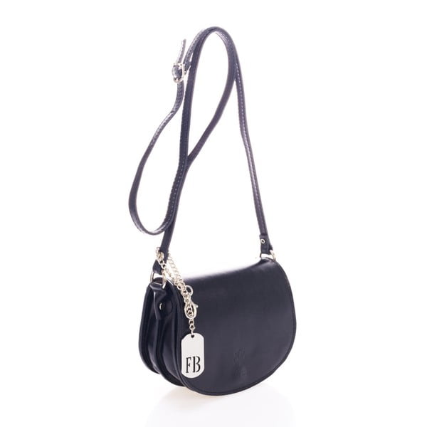 Crna torbica od prave kože Federico Bassi Bubo-image-2