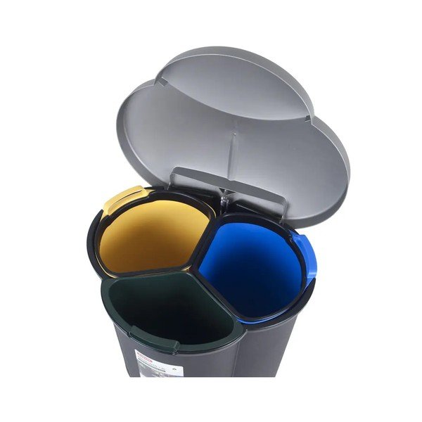 Plastična kanta za razvrstani otpads pedalom 17+17+6 l Trio - Curver-image-4