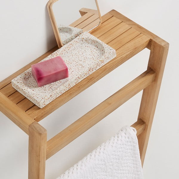 Zidni držač za ručnike od tikovine Kave Home Sunday-image-1