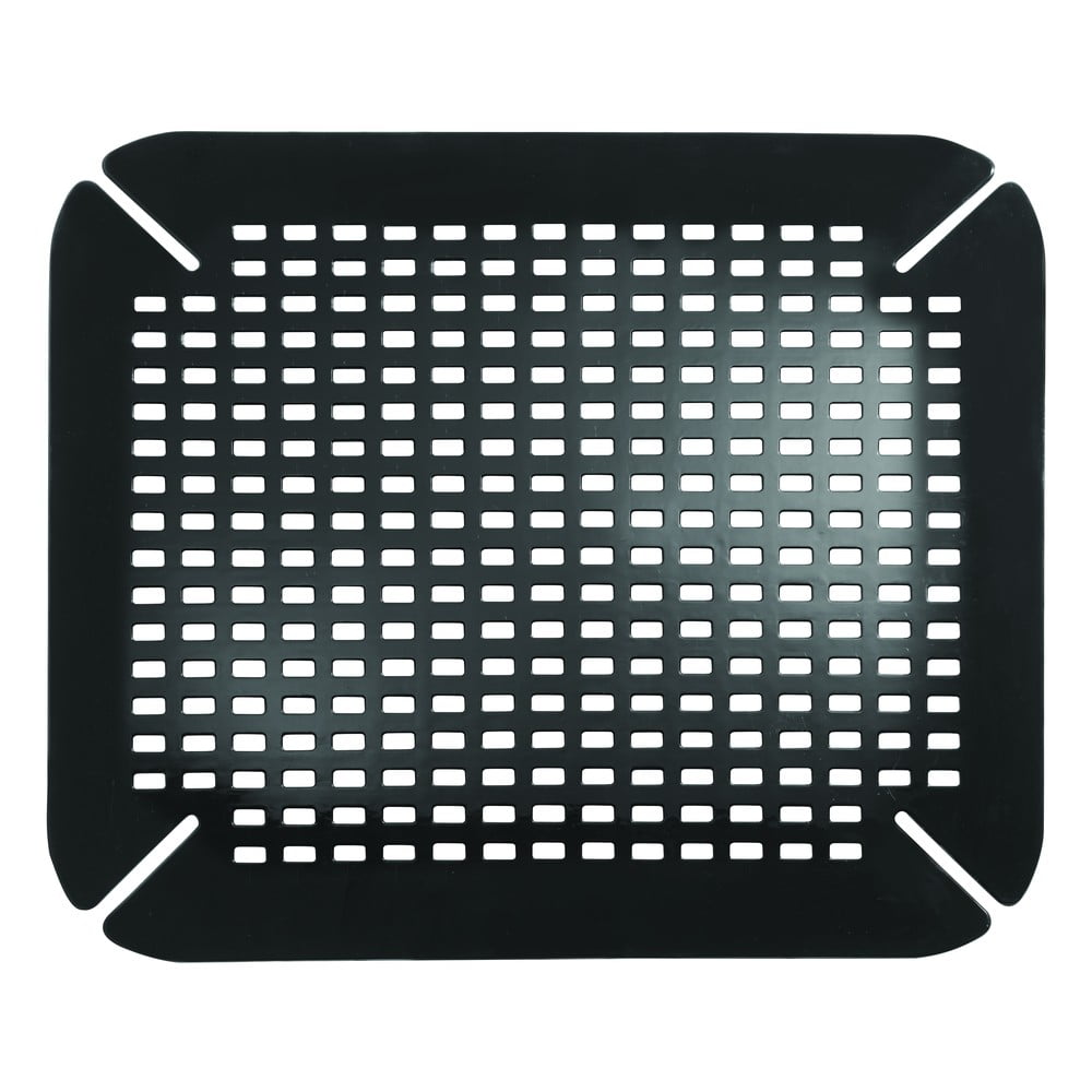 Crna podloga za umivaonik iDesign Contour, 35 x 41 cm