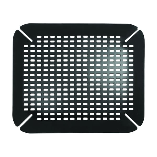 Crna podloga za umivaonik iDesign Contour, 35 x 41 cm