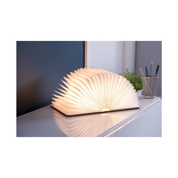 LED stolna lampa s tekstilnim sjenilom (visina 2,5 cm) Booklight – Gingko-image-1