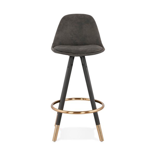 Sive bar stolica Kokoon Bruce Mini, visina sjedala 65 cm-image-3