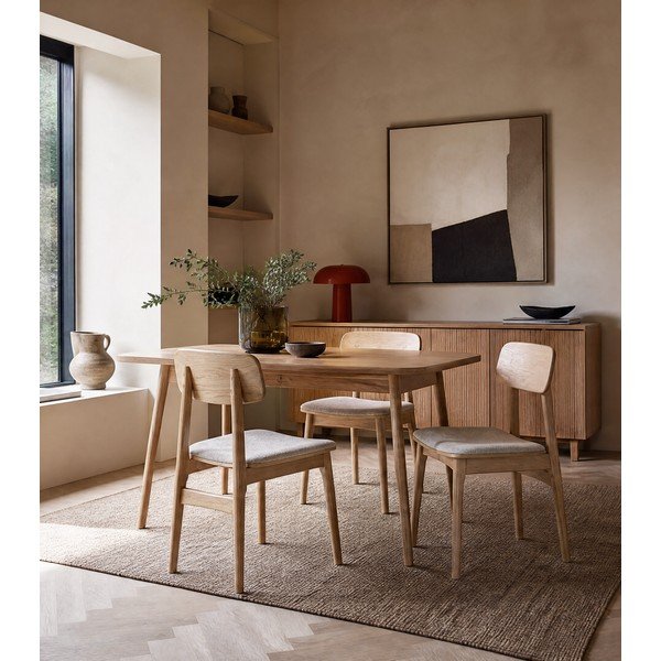 Bež/u prirodnoj boji blagovaonska stolica Livo – Unique Furniture-image-1