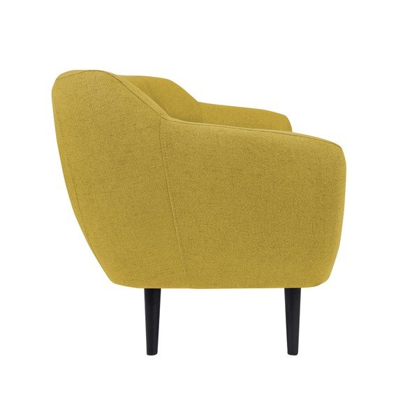 Žuti dvosjed sa smeđim nogama Mazzini Sofas Pijemont-image-2