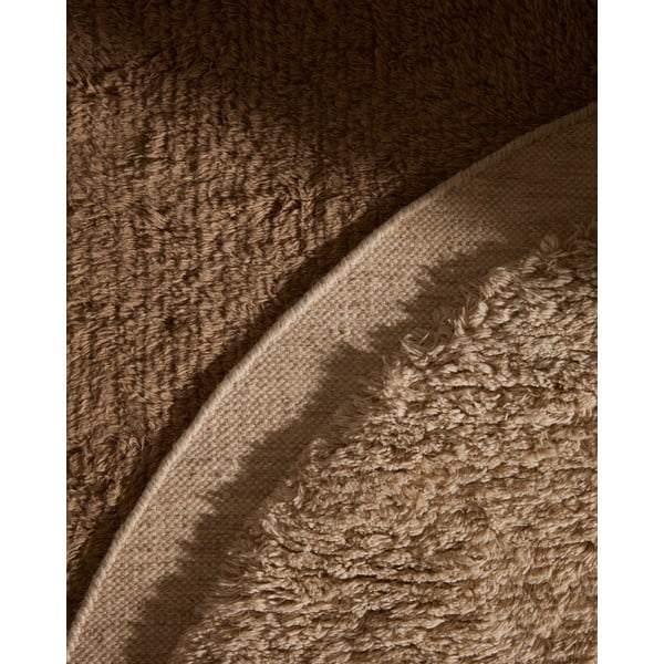 Krem ručno rađen vunen okrugao tepih ø 200 cm Marely – Kave Home-image-3